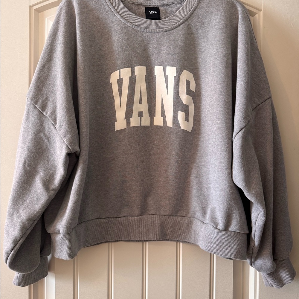 Vans Gray Cropped Women's Sweater in EUC Size XL